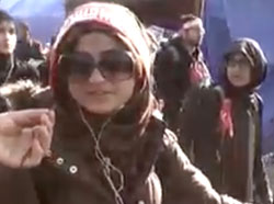 Lady from America in Arbaeen